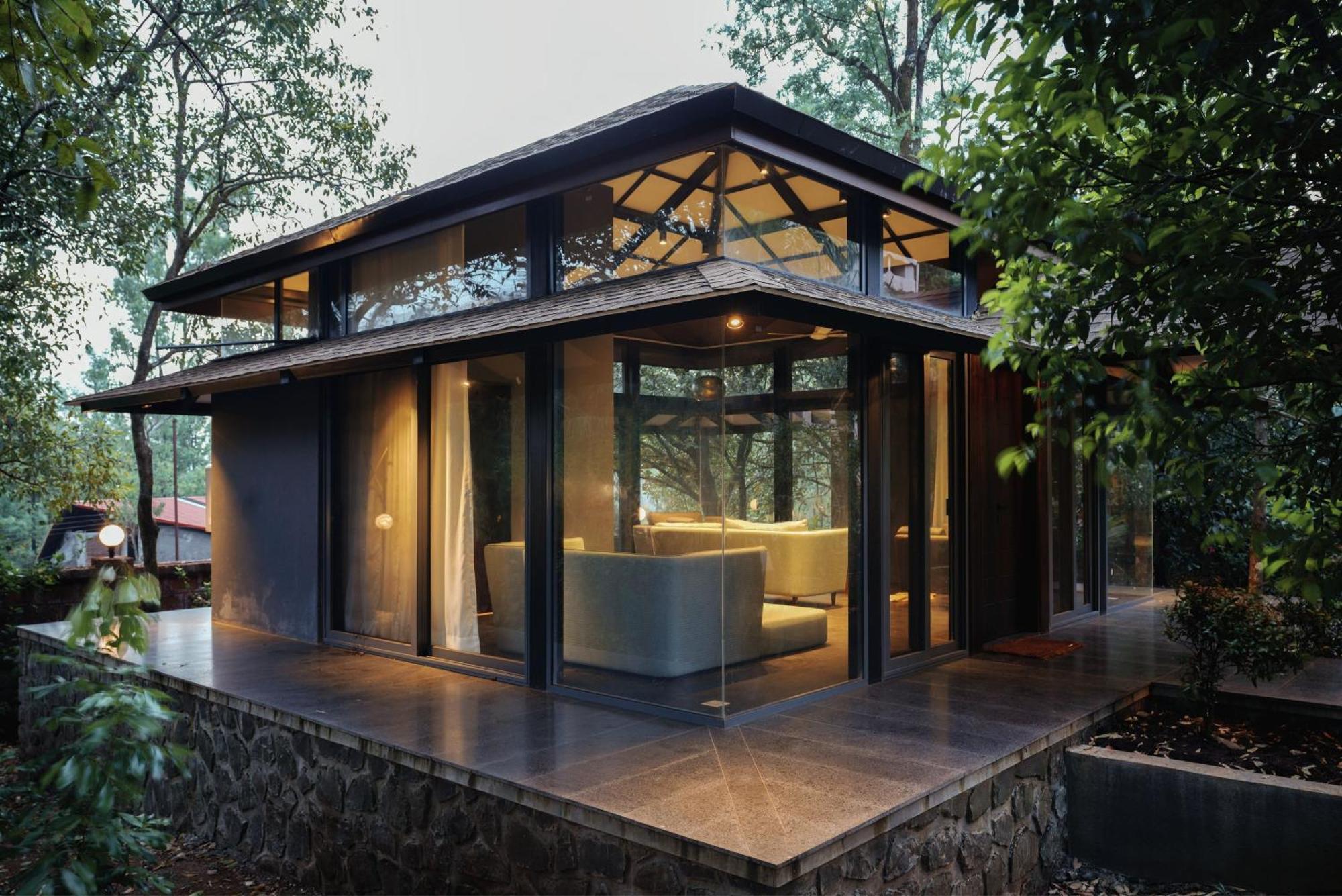 Saffronstays The Glasshouse, Panchgani - Beautiful Glass Villa For Couples Buitenkant foto